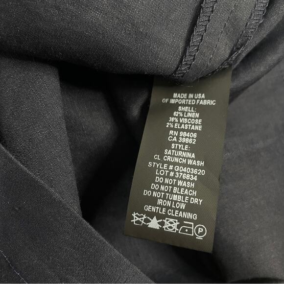 THEORY Linen Blend Shift Dress Womens Size 0 Blue Timeless Capsule Minimalist - Picture 8 of 9